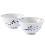 香蘭社 オーキッドブルーム組飯碗