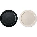 【訳あり自家用商品】Deep breath 8.5インチプレートペアWhite/B