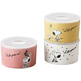 出産内祝いの食器：人気ランキング：8位：スヌーピー　シーズン　トリオレンジパックセットイメージ
