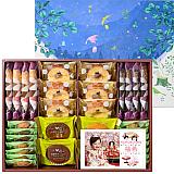 初節句のお返しランキング4位の【初節句写真入】森の庭 森の焼き菓子Blueboxイメージ