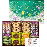 出産内祝いの名前入りギフト　人気ランキング：15位：【Hello Baby 写真入】森の庭 森の焼き菓子 Green Boxイメージ