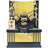 【46】25号 収納着用家紋ｺﾞｰﾙﾄﾞ上杉兜飾り