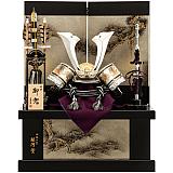 【28】12号 収納彫金シルバー角鍬兜飾り