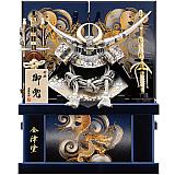 【33】12号 収納唐草銀上杉兜飾り