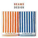 BEAMS DESIGN　ストライプフェイスタオル2枚セット